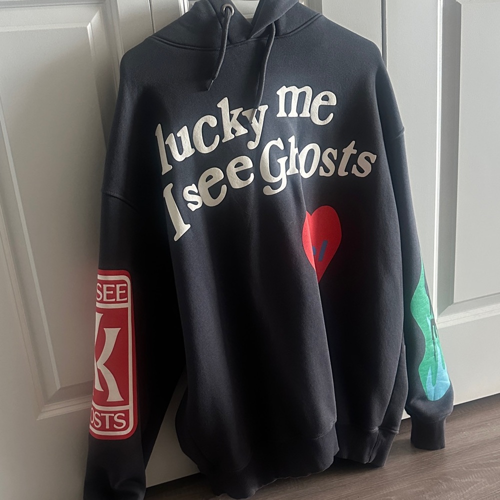 Black Hoodie with Graphic Print